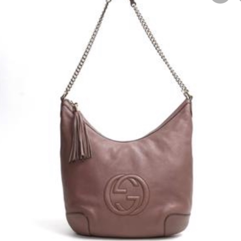 Gucci Soho chain strap double G handbag